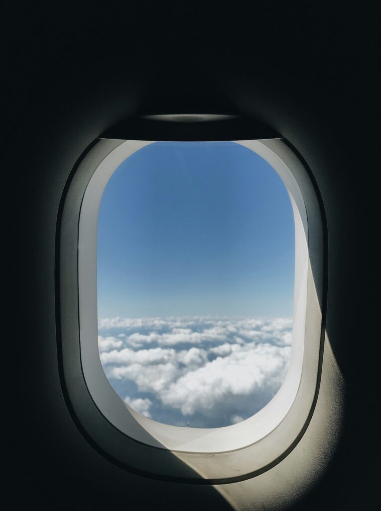 View from an airplane window, investing from abroad